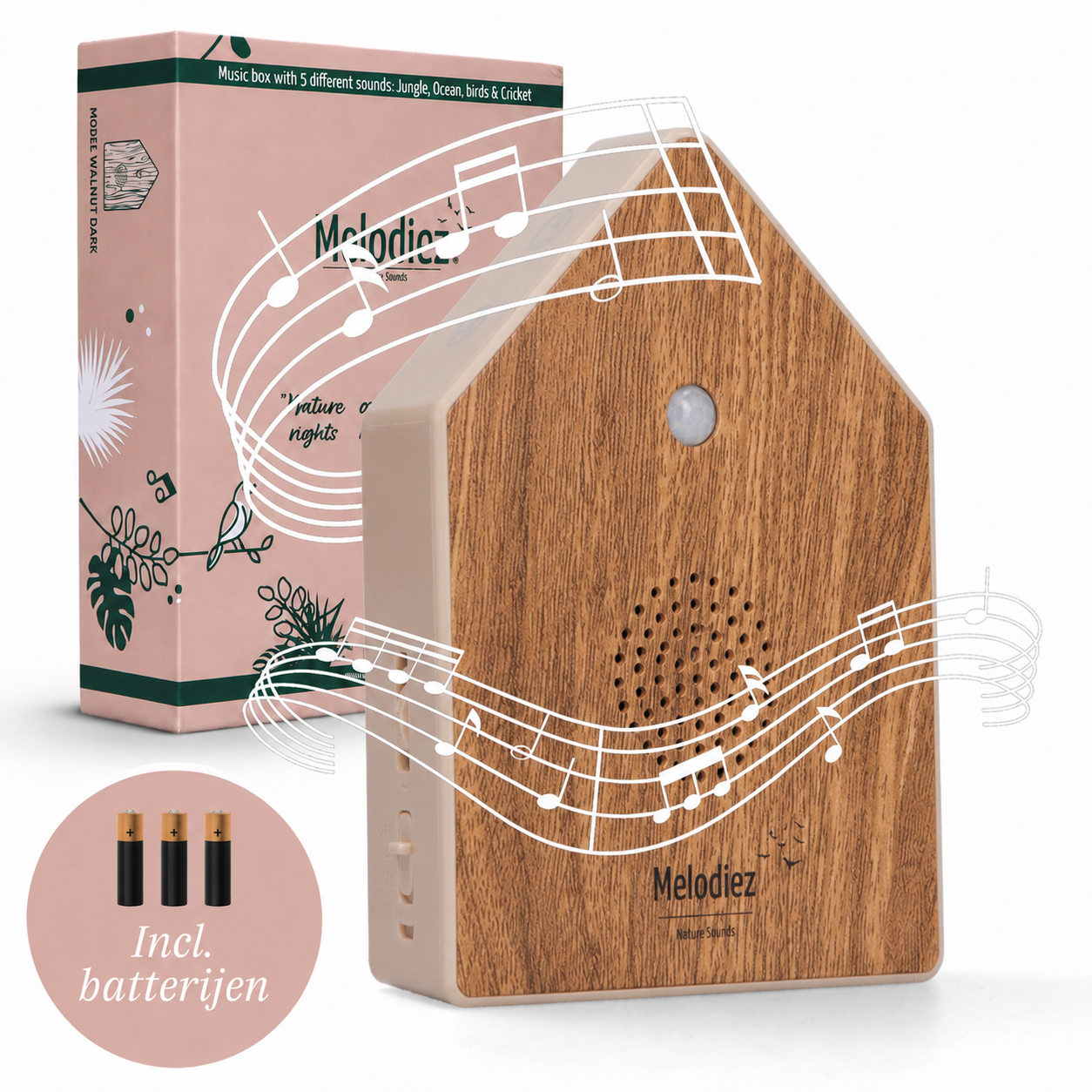 Melodiez Nature Box Oak Light: Vrijstaande productfoto