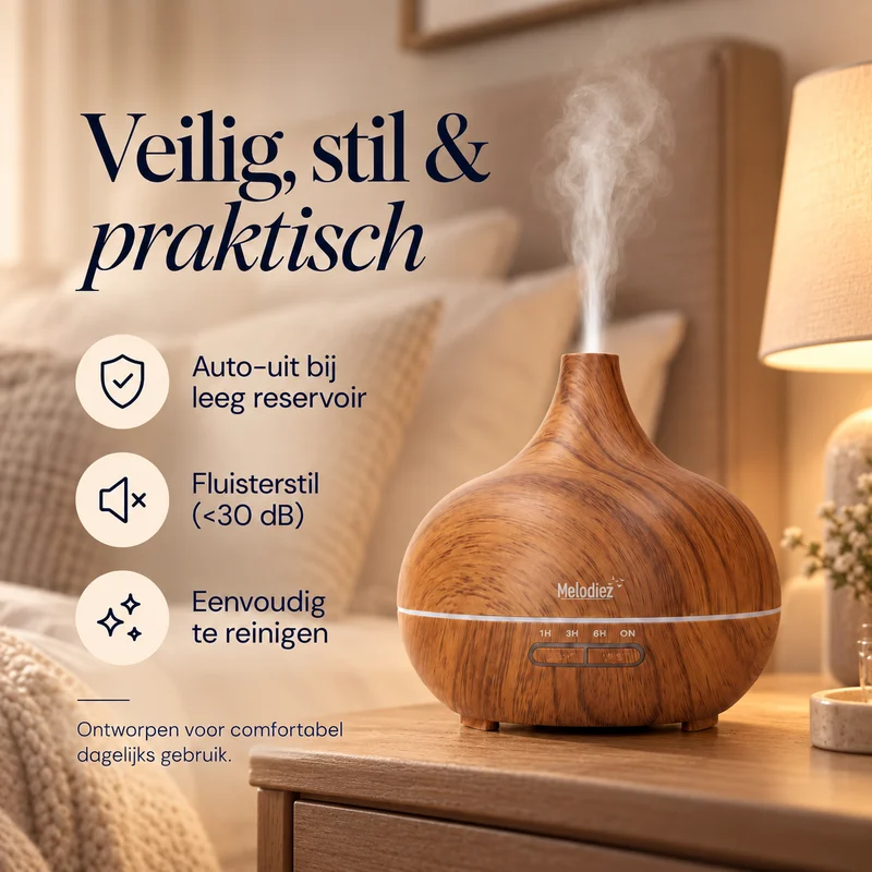 Melodiez Aroma Diffuser: Veilig, stil en praktisch