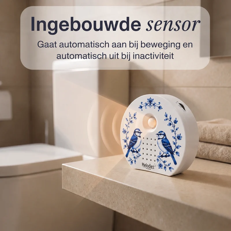 Melodiez Nature Box Delftsblauw: Bewegingssensor in werking