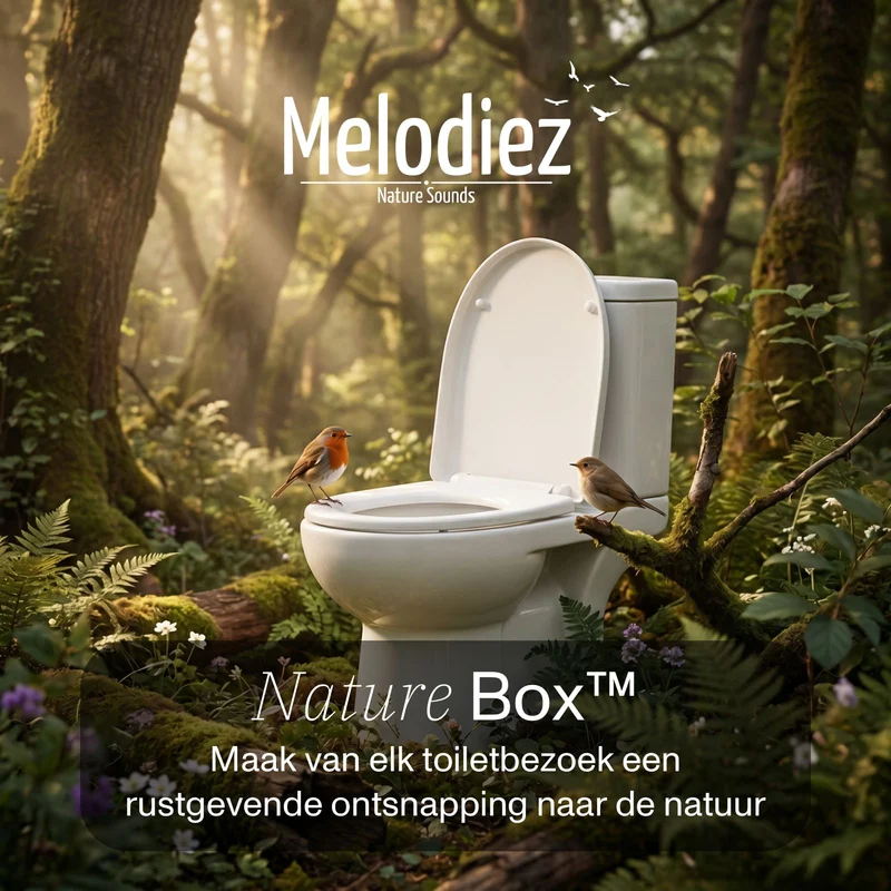 Melodiez Nature Box Delftsblauw: Sfeer op het toilet