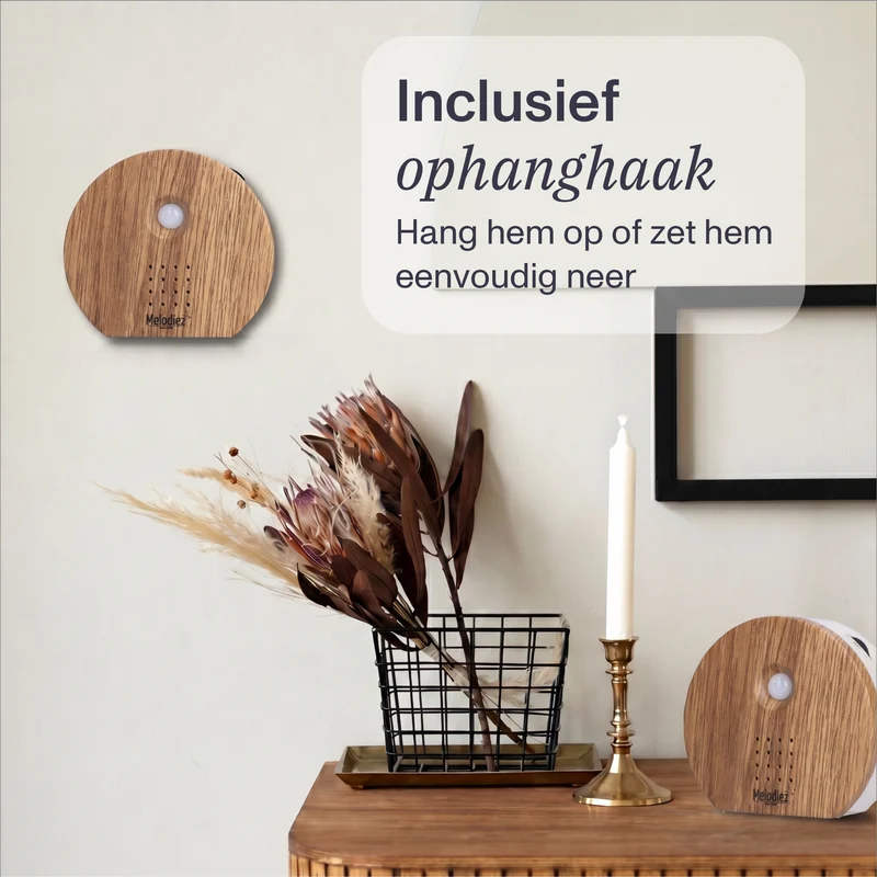 Melodiez Nature Box Donker Hout: Ophangen of neerzetten