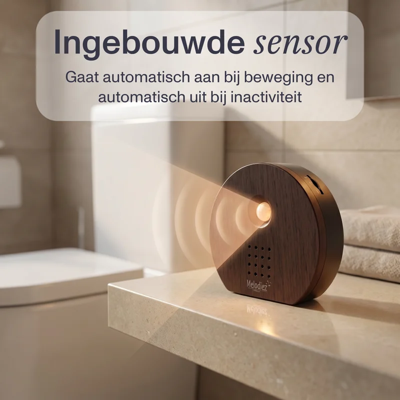 Melodiez Nature Box Ebbenhout: Bewegingssensor in werking