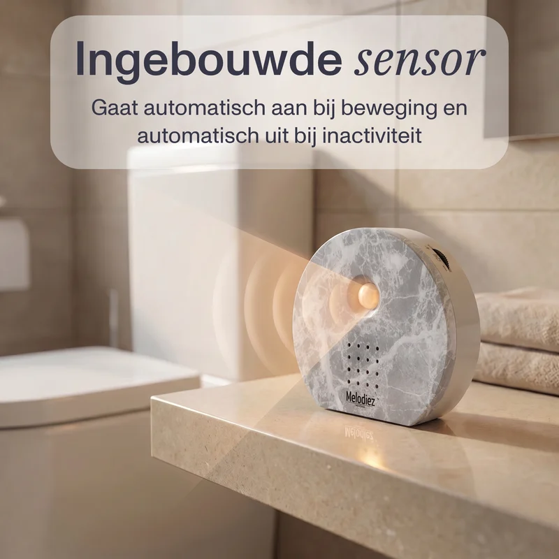 Melodiez Nature Box Marmer: Bewegingssensor in werking