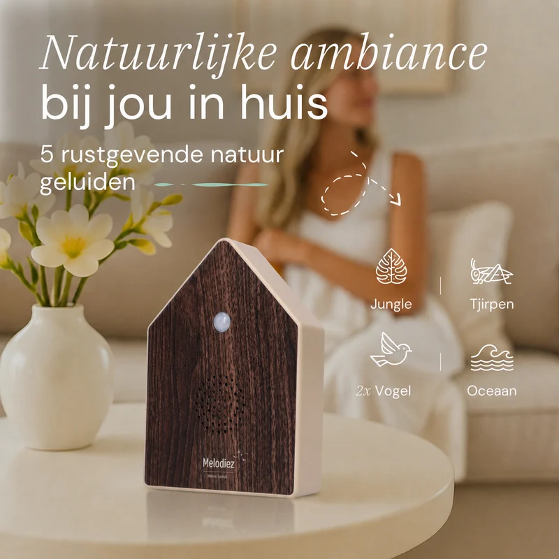 Melodiez Nature Box Dark Walnut: Beschikbare natuurgeluiden