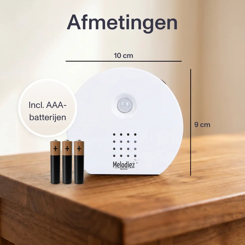 Melodiez Nature Box Wit: Afmetingen